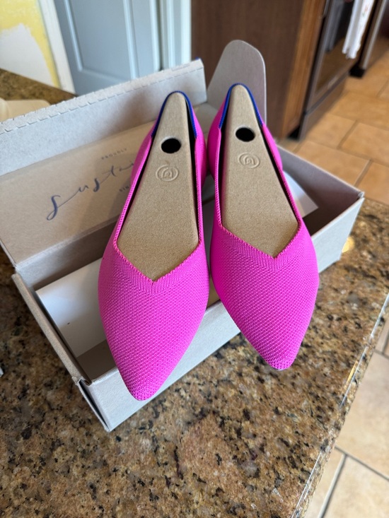 Rothy's Shoes - Rothy's Hot Pink Pointed Toe Flats